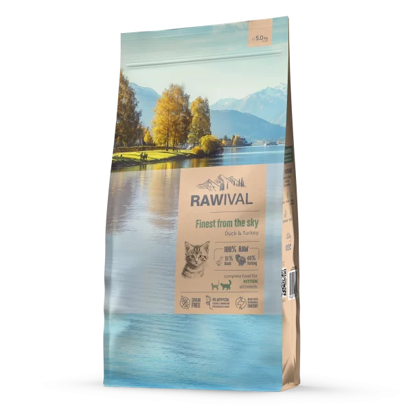 Корм для котят премиум-класса с уткой и индейкой