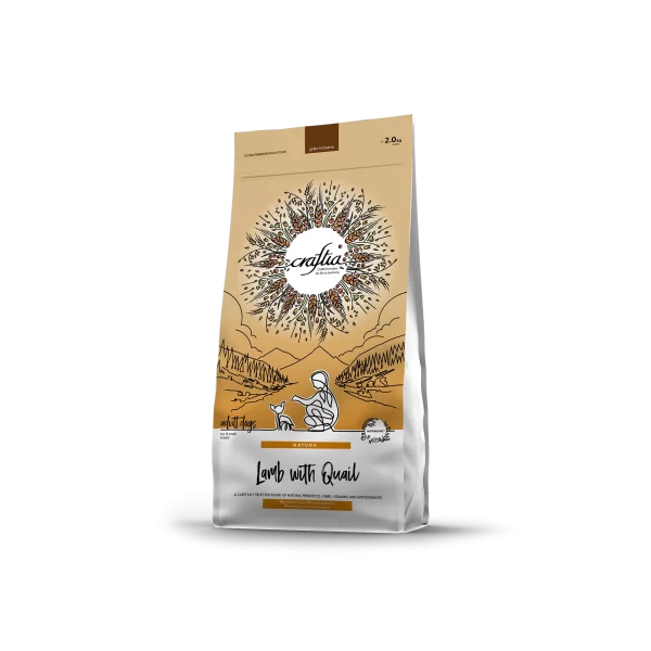 премиальный натуральный корм для собак мелких и миниатюрных пород с ягненком и перепелкой