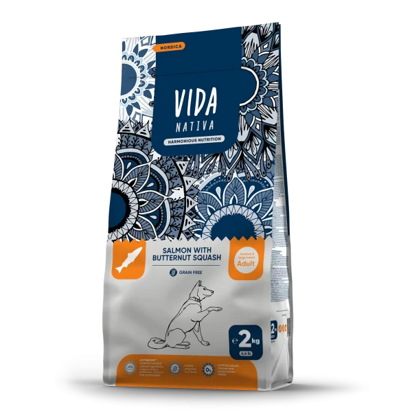 vrhunska prirodna hrana za pse za srednje i velike pasmine sa lososom i butternut tikvicama